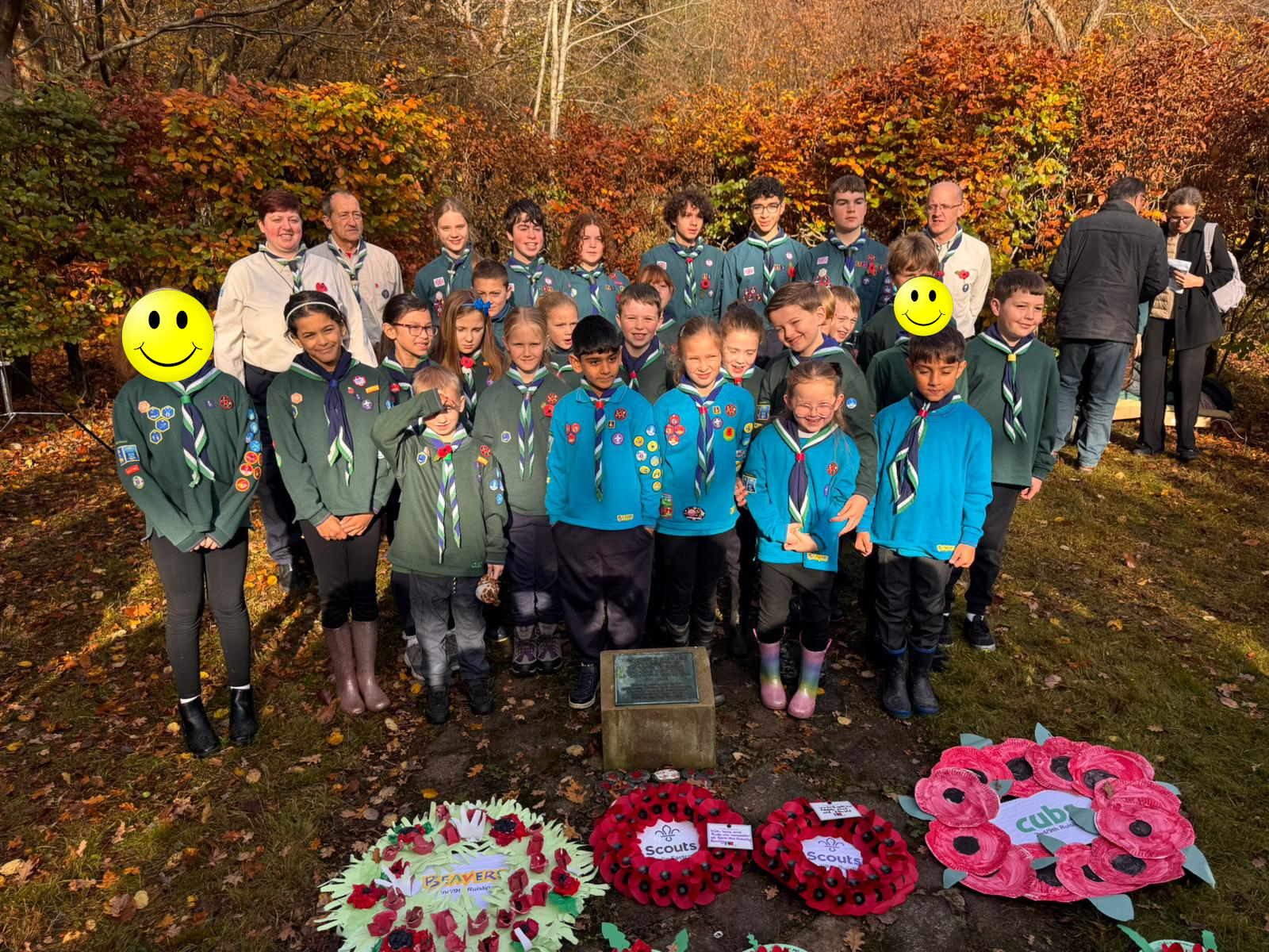 Group photo of 2nd/9th after the service